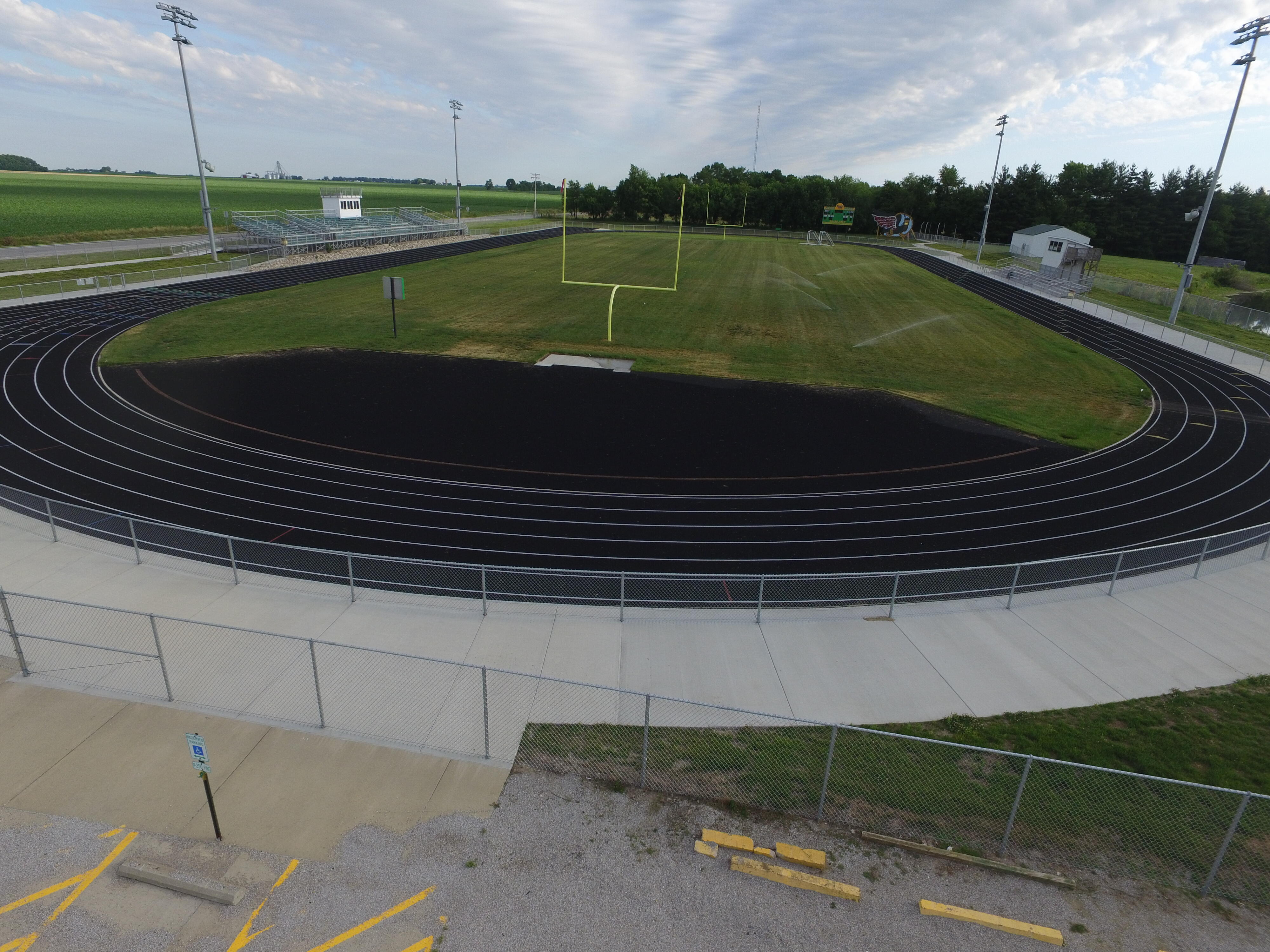 High School Track and Football Field